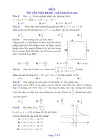 bài tập cận dụng cao môn toán