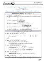 Mot so phuong trinh quy ve bac nhat va bac hai mot an