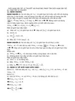 GIỚI HẠN DÃY SỐ  LÝ THUYẾT VÀ PHƯƠNG PHÁP TÌM GIỚI HẠN DÃY SỐ