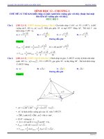 THỂ TÍCH KHỐI CHÓP CÓ MỘT CẠNH BÊN VUÔNG GÓC VỚI ĐÁY