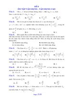 các bài tập vận dụng cao môn toán