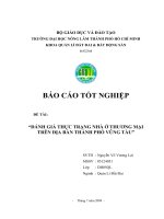 ĐÁNH GIÁ THỰC TRẠNG NHÀ Ở THƯƠNG MẠI TRÊN ĐỊA BÀN THÀNH PHỐ VŨNG TÀU