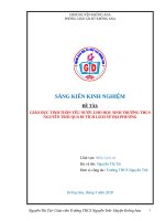 SKKN Giáo dục tinh thần yêu nước cho học sinh trường THCS Nguyễn Trãi qua một số di tích lịch sử địa phương