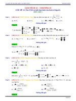 tìm tập xác định mà tính đạ hàm của hàm số logarit