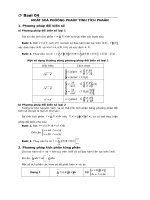 một số phương pháp tinh tích phân