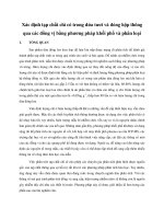 Xác định các hợp chất chì trong đồ hộp bằng phương pháp quang phổ