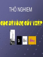 Hình ảnh và số liệu các phương pháp thí nghiệm cọc bê tông cốt thép