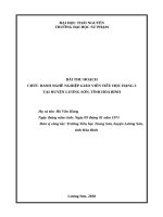 BỒI DƯỠNG CHỨC DANH NGHỀ NGHIỆP HẠNG 3