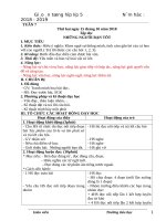 Tuần 7 giáo án lớp 5 soạn theo ĐHPTNLHS năm học 2018   2019 