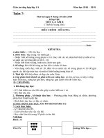 Tuần 7 giáo án lớp 1 soạn theo ĐHPTNLHS năm học 2018   2019 