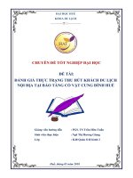 Đánh giá thực trạng thu hút khách du lịch nội địa tại bảo tàng cổ vật cung đình huế
