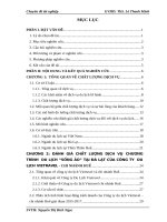 Đánh giá chất lượng dịch vụ của chương trình du lịch “sống ảo” tại đà lạt  của công ty du lịch vietravel chi nhánh huế