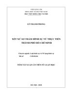 Xét xử sơ thẩm hình sự từ thực tiễn thành phố hồ chí minh tt
