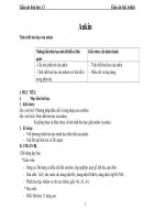 Giáo án Hóa học 11 bài 32: Ankin