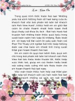 Những yếu tố ảnh hưởng đến sự hài lòng của du khách đối với bộ phận lễ tân tại khách sạn park view huế