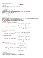 Giáo án Hóa học 11 bài 30: Ankađien
