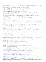 BỘ đề thi kì 1 lớp 11  17  18