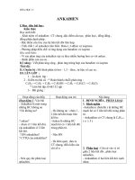 Giáo án Hóa học 11 bài 30: Ankađien