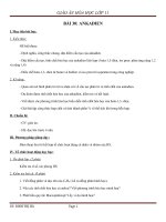 Giáo án Hóa học 11 bài 30: Ankađien