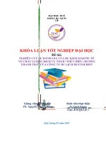 Nghiên cứu sự đánh giá của du khách quốc tế về chất lượng dịch vụ tour thủy biều hương thanh trà của công ty du lịch huetourist