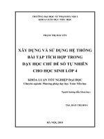 Xây dựng và sử dụng hệ thống bài tập tích hợp trong dạy học số tự nhiên cho học sinh lớp 4