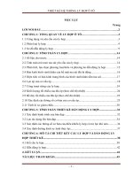 đồ án ly hợp ô tô xe khách 11 tấn