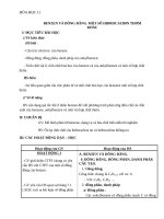 Giáo án Hóa học 11 bài 35: Benzen và đồng đẳng. Một số Hiđrocacbon khác