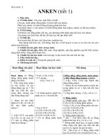 Giáo án Hóa học 11 bài 29: Anken