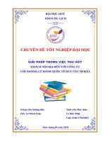 Giải pháp trong việc thu hút khách du lịch nội địa đến với công ty chi nhánh lữ hành quốc tế duy tân travel