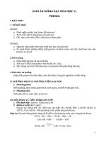 Giáo án Hóa học 11 bài 41: Phenol