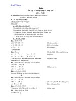 Giáo án ôn tập hè lớp 1 lên lớp 2 