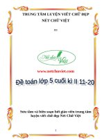 4  đề toán lớp 5 cuối kì II  11 20 