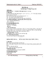 GIÁO án  năm học 2018 2019  KHỐI 2 tuần 4 (1) 