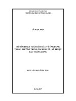 Mô hình điện toán đám mây và ứng dụng trong trường trung cấp kinh tế  kĩ thuật Bắc Thăng Long (Luận văn thạc sĩ)
