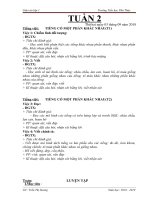 GIÁO án  năm học 2018 2019  KHỐI 1 tuần  (4) 