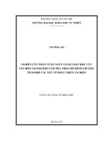 Nghiên cứu phân vùng nguy cơ sụt đất khu vực ven biển thành phố cẩm phả theo mô hình chỉ tiêu tích hợp các yếu tố phát triển tai biến 