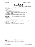 GIÁO án  năm học 2018 2019  KHỐI 1 tuần  (2) 