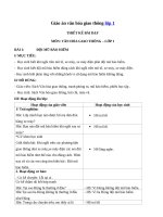 Giáo án văn hóa giao thông lớp 1 