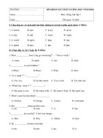 Bộ đề thi khảo sát chất lượng đầu năm môn tiếng anh lớp 5 năm 2018   2019 đề  (1) 