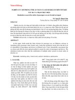 NGHIÊN cứu mô PHỎNG TÍNH AN TOÀN của HÀNH KHÁCH TRÊN ôtô KHI xảy RA VA CHẠM TRỰC DIỆN