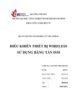 Đồ án chuyên ngành điện tử viễn thông  ĐIỀU KHIỂN THIẾT BỊ WIRELESS