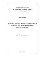Nghiên cứu lí thuyết về tương tác giữa VEGFR 2 và lenvatinib bằng phương pháp mô phỏng động lực học phân tử 