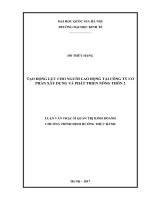 Tạo động lực cho người lao động tại công ty cổ phần xây dựng và phát triển nông thôn 2 