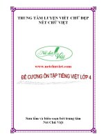 6  đề cương ôn tập tiếng việt lớp 4 