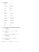 Giáo án ôn tập hè lớp 2 lên lớp 3 