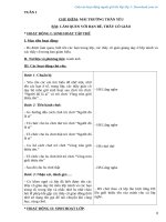 Giáo án hoạt động ngoài giờ lên lớp lớp 1 (cả năm) 