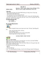 GIÁO án  năm học 2018 2019  KHỐI 2 tuần 2 (1) 