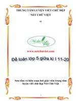 6  đề toán lớp 5 giữa kì i  11 20 