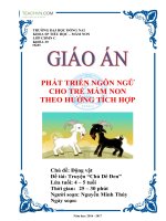 Giáo án phát triển ngôn ngữ cho trẻ 4 – 5 tuổi 