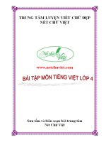 1  bài tập môn tiếng việt lớp 4 